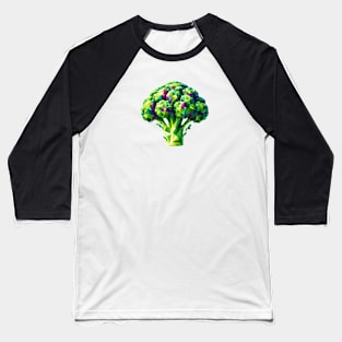 Abstract Geometric Broccoli - Vibrant Color Design Baseball T-Shirt